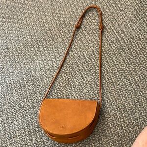 Tan Leather Crossbody Bag